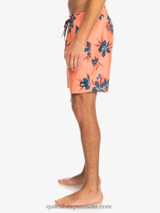 Quiksilver N8LNT1209 hombres salmón fresco mezcla todos los días 17 voleas
