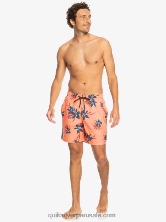 Quiksilver N8LNT1209 hombres salmón fresco mezcla todos los días 17 voleas