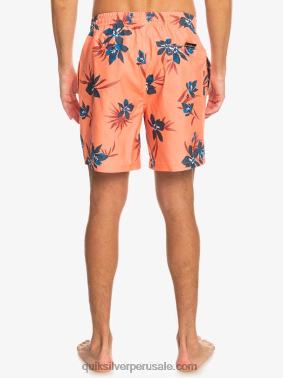 Quiksilver N8LNT1209 hombres salmón fresco mezcla todos los días 17 voleas