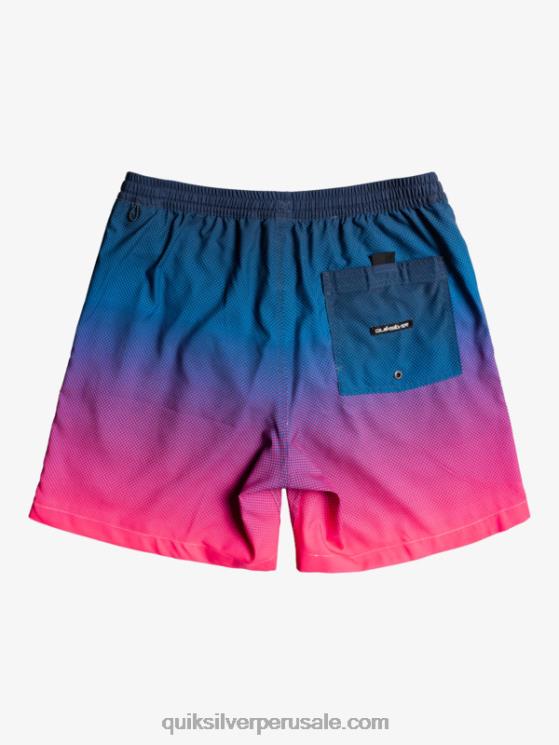 Quiksilver N8LNT1243 hombres pop fade - blazer azul marino pop todos los días se desvanecen 14 voleas