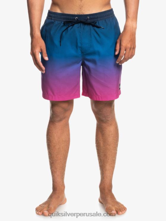 Quiksilver N8LNT1243 hombres pop fade - blazer azul marino pop todos los días se desvanecen 14 voleas