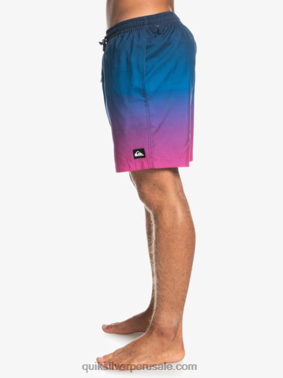 Quiksilver N8LNT1243 hombres pop fade - blazer azul marino pop todos los días se desvanecen 14 voleas