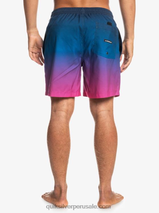 Quiksilver N8LNT1243 hombres pop fade - blazer azul marino pop todos los días se desvanecen 14 voleas