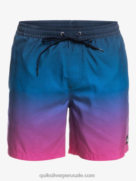 Quiksilver N8LNT1243 hombres pop fade - blazer azul marino pop todos los días se desvanecen 14 voleas
