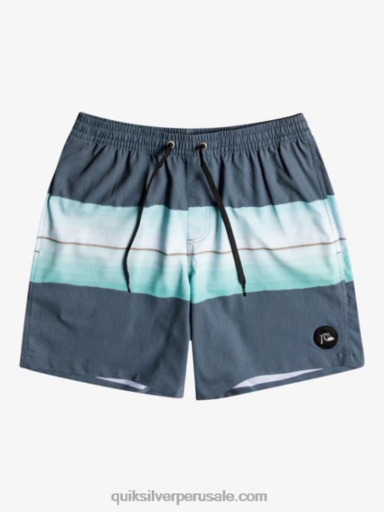 Quiksilver N8LNT1269 hombres insignias azules tinte de resina uds 17 voleas