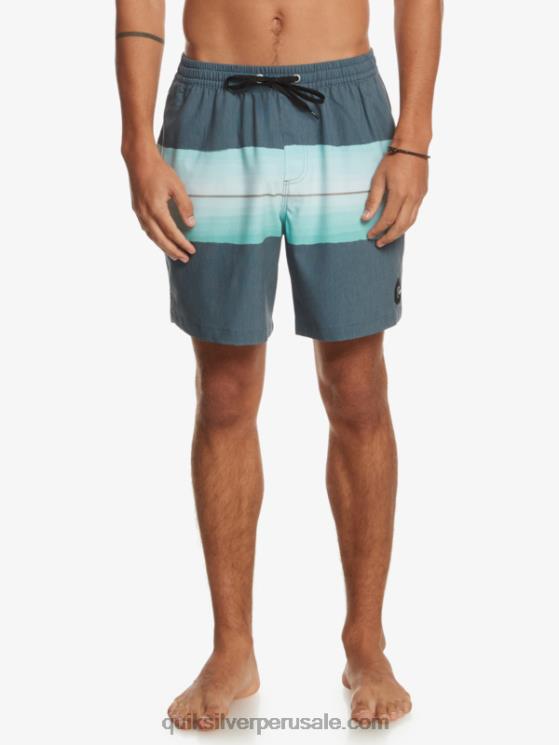 Quiksilver N8LNT1269 hombres insignias azules tinte de resina uds 17 voleas
