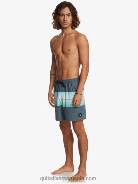 Quiksilver N8LNT1269 hombres insignias azules tinte de resina uds 17 voleas