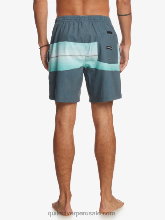 Quiksilver N8LNT1269 hombres insignias azules tinte de resina uds 17 voleas