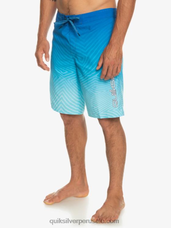 Quiksilver N8LNT1282 hombres snorkel azul shorts de playa de todos los días warp fade 20
