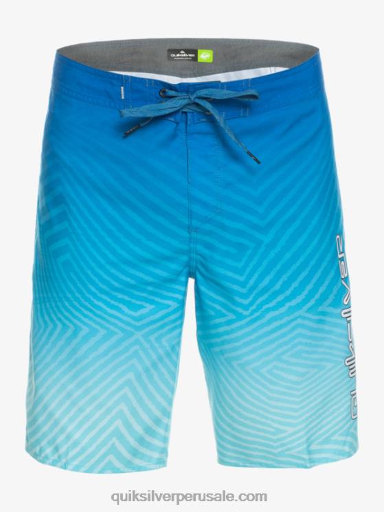 Quiksilver N8LNT1282 hombres snorkel azul shorts de playa de todos los días warp fade 20