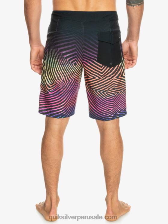Quiksilver N8LNT1283 hombres pista shorts de playa de todos los días warp fade 20