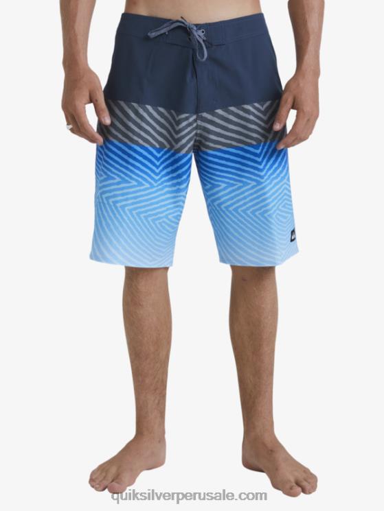 Quiksilver N8LNT128 hombres azul marino medianoche shorts de playa surfsilk panel 20