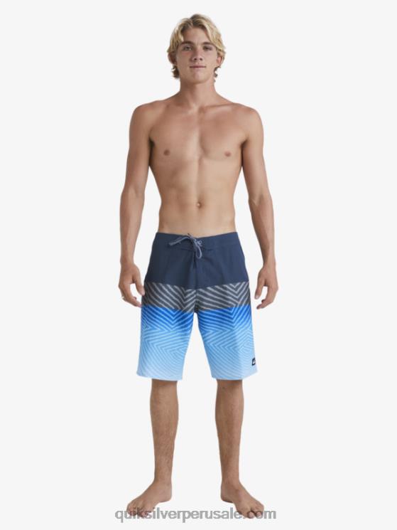 Quiksilver N8LNT128 hombres azul marino medianoche shorts de playa surfsilk panel 20