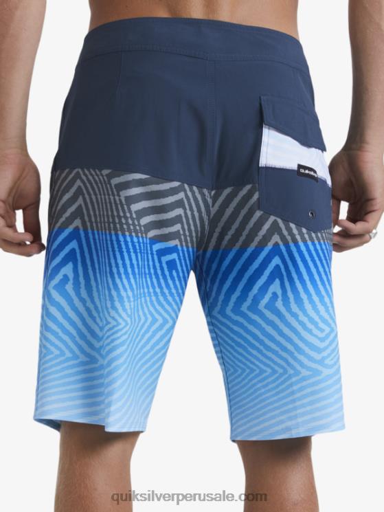 Quiksilver N8LNT128 hombres azul marino medianoche shorts de playa surfsilk panel 20