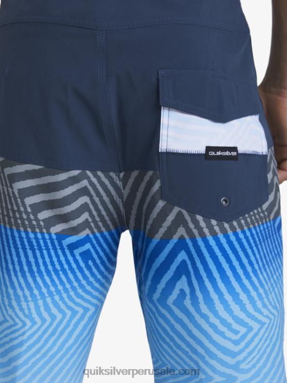 Quiksilver N8LNT128 hombres azul marino medianoche shorts de playa surfsilk panel 20