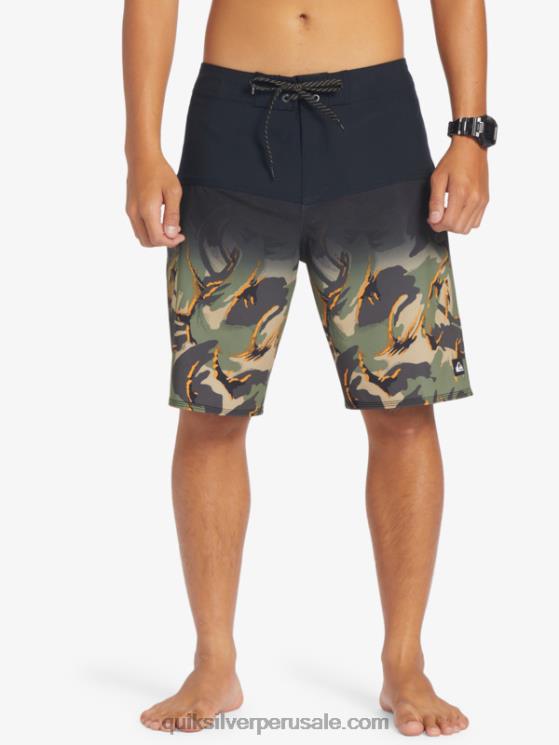 Quiksilver N8LNT131 hombres negro shorts de playa surfsilk panel 20