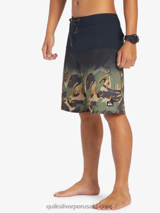 Quiksilver N8LNT131 hombres negro shorts de playa surfsilk panel 20