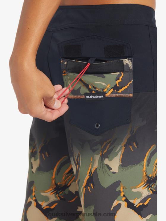 Quiksilver N8LNT131 hombres negro shorts de playa surfsilk panel 20