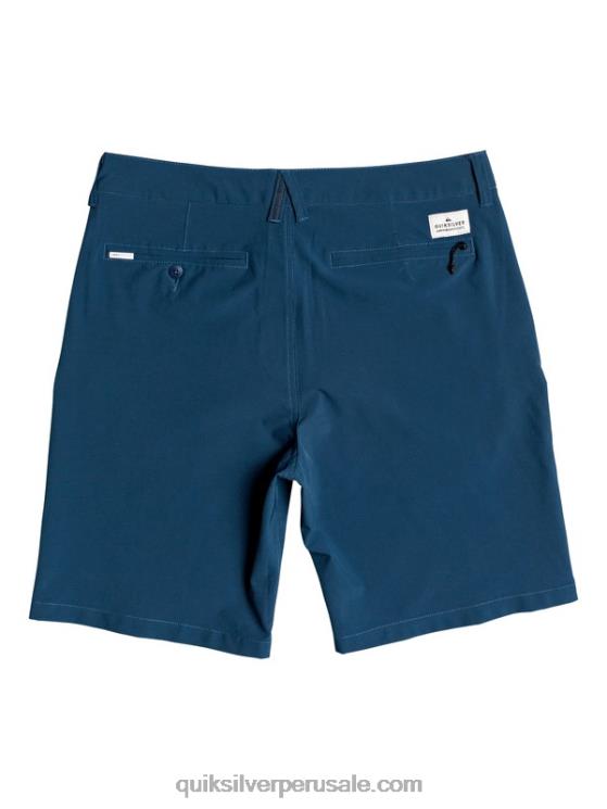 Quiksilver N8LNT1320 hombres mayólica azul shorts híbridos union anfibio 20