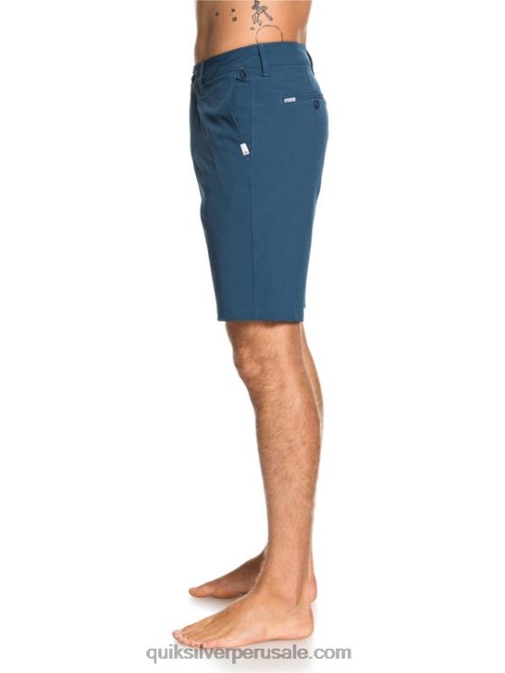 Quiksilver N8LNT1320 hombres mayólica azul shorts híbridos union anfibio 20