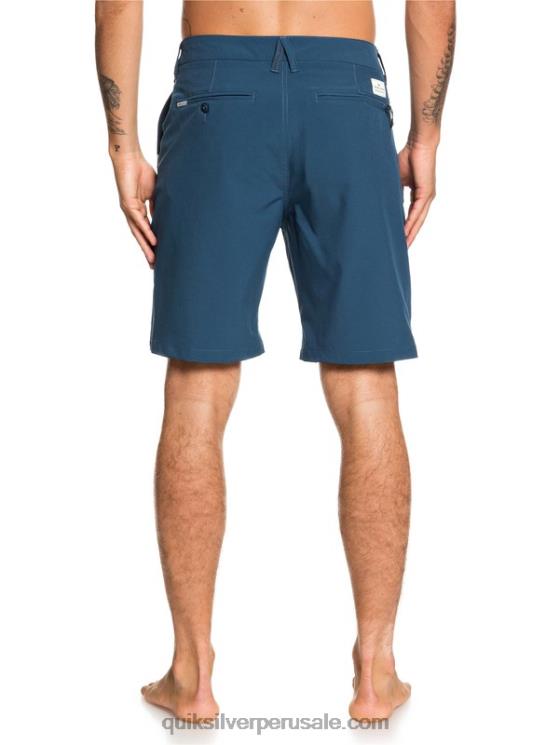 Quiksilver N8LNT1320 hombres mayólica azul shorts híbridos union anfibio 20