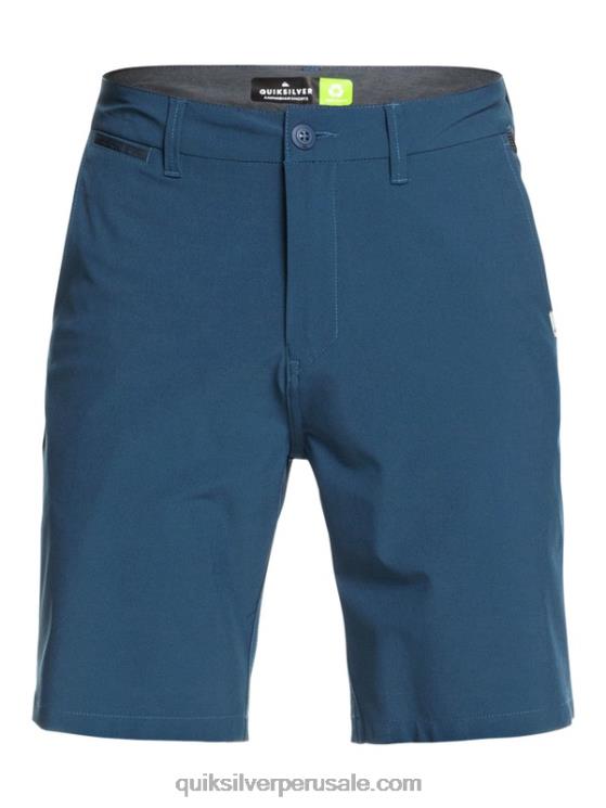Quiksilver N8LNT1320 hombres mayólica azul shorts híbridos union anfibio 20