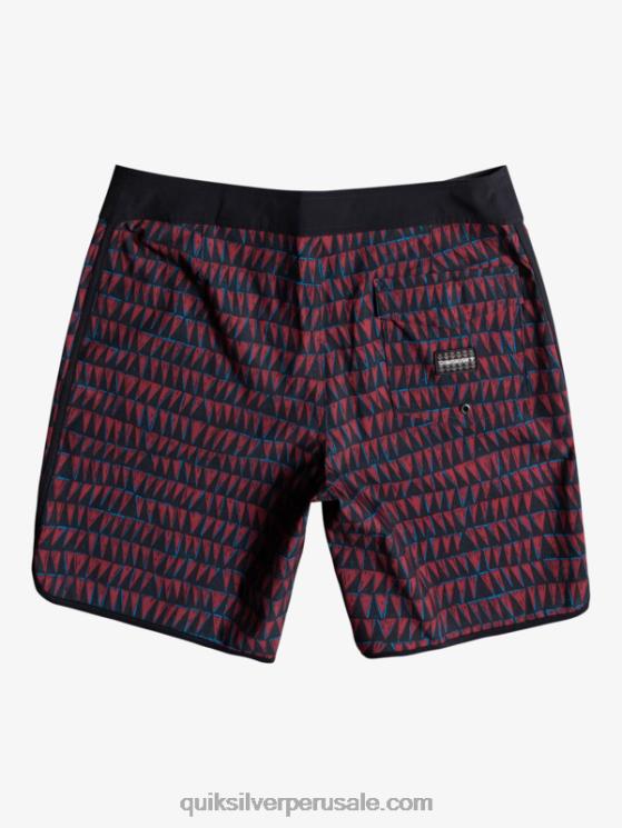 Quiksilver N8LNT1322 hombres vino rubí shorts de playa surfsilk hawaii scallop 19