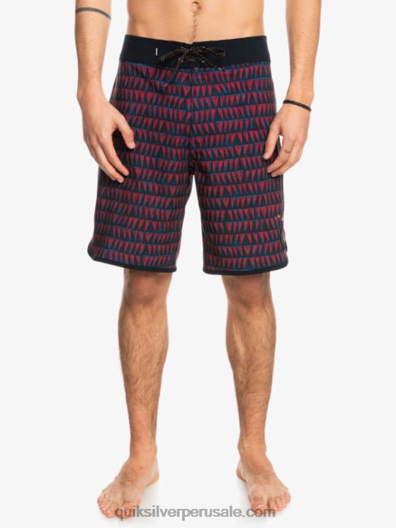 Quiksilver N8LNT1322 hombres vino rubí shorts de playa surfsilk hawaii scallop 19