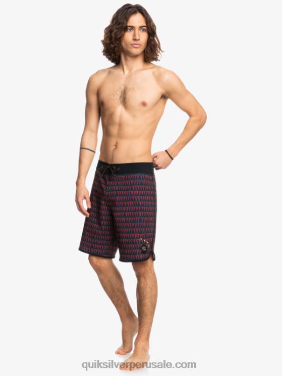 Quiksilver N8LNT1322 hombres vino rubí shorts de playa surfsilk hawaii scallop 19