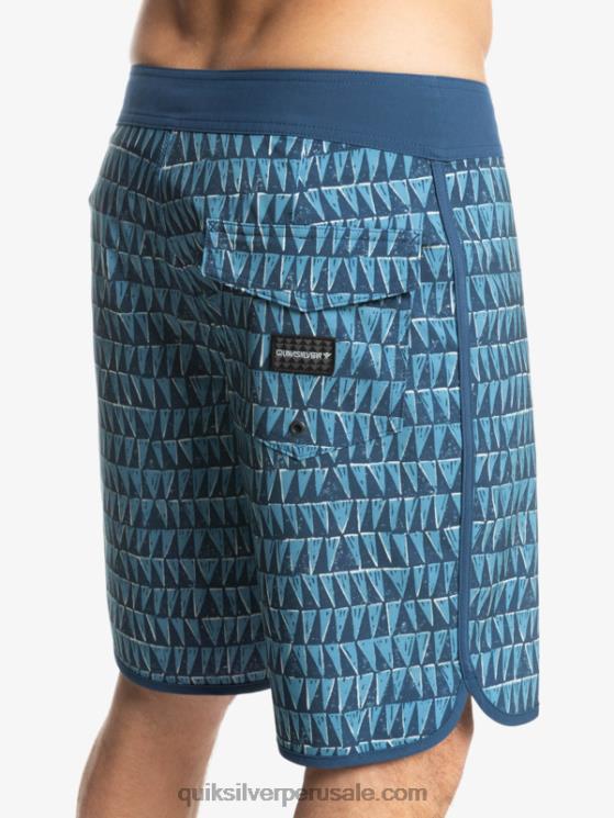 Quiksilver N8LNT1323 hombres azul provincial shorts de playa surfsilk hawaii scallop 19