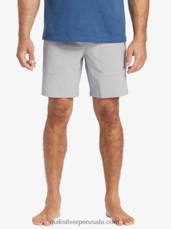 Quiksilver N8LNT1326 hombres piel de tiburon shorts de playa waterman scout con cremallera anfibio 20