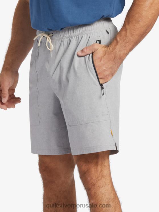Quiksilver N8LNT1326 hombres piel de tiburon shorts de playa waterman scout con cremallera anfibio 20