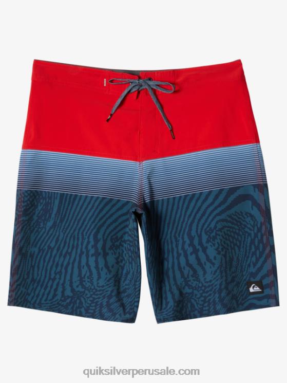 Quiksilver N8LNT132 hombres rojo de alto riesgo shorts de playa surfsilk panel 20