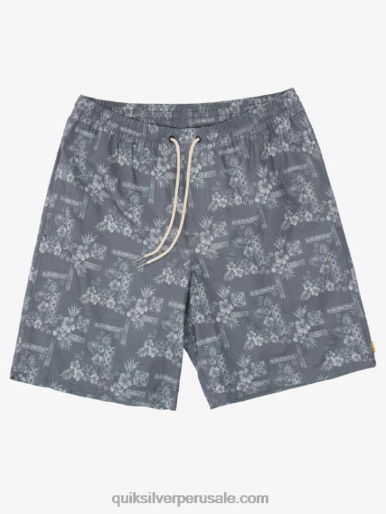 Quiksilver N8LNT1366 hombres pasos de piedra negra vol. Waterman pasos de piedra 19 volea