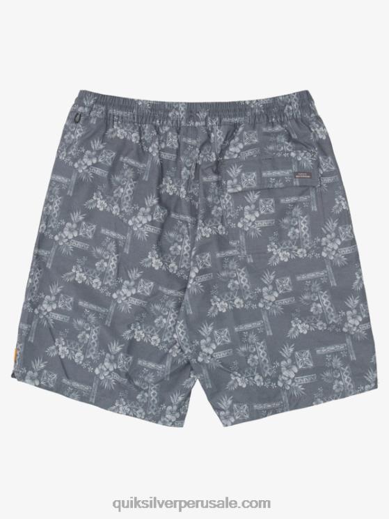 Quiksilver N8LNT1366 hombres pasos de piedra negra vol. Waterman pasos de piedra 19 volea