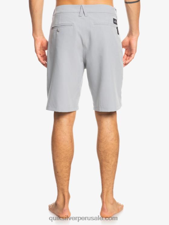 Quiksilver N8LNT137 hombres aguanieve pantalones cortos híbridos Ocean Union Amphibian 20