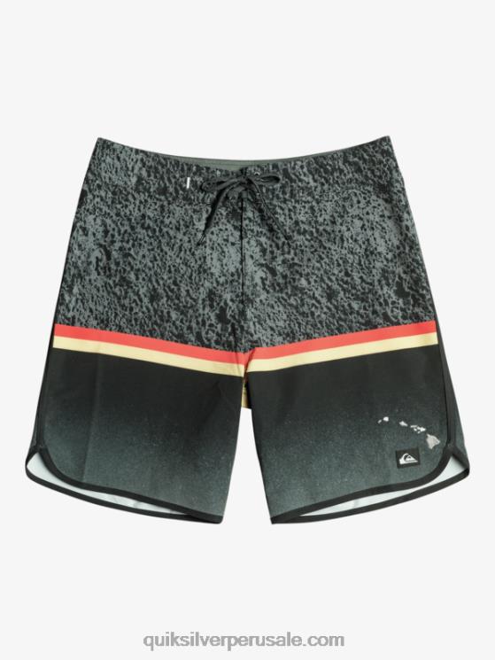 Quiksilver N8LNT1395 hombres negro shorts de playa surfsilk division scallop 19