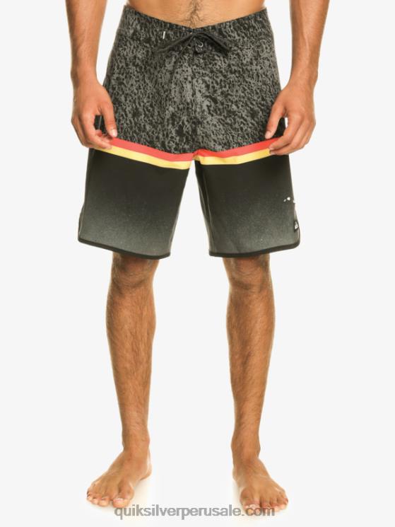 Quiksilver N8LNT1395 hombres negro shorts de playa surfsilk division scallop 19