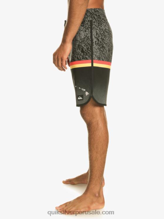 Quiksilver N8LNT1395 hombres negro shorts de playa surfsilk division scallop 19