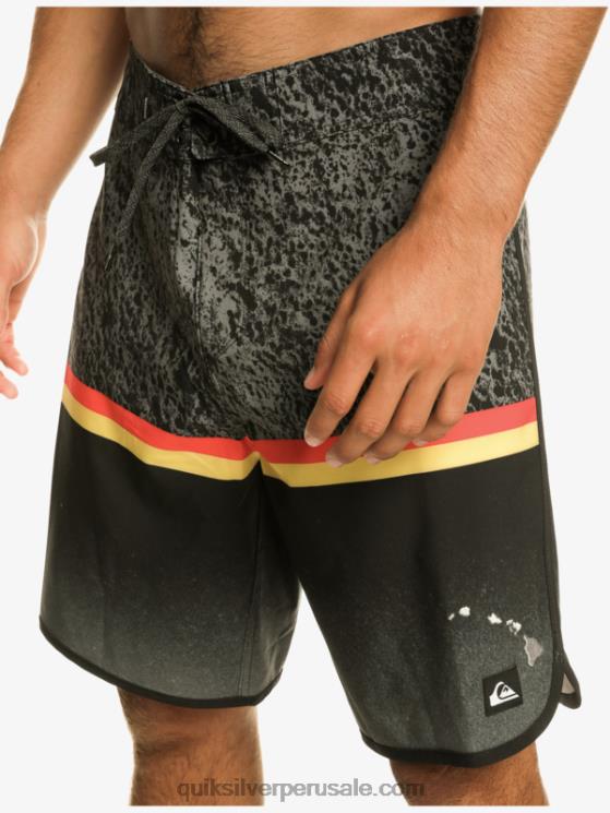 Quiksilver N8LNT1395 hombres negro shorts de playa surfsilk division scallop 19