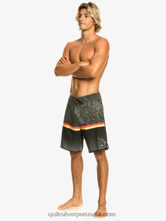 Quiksilver N8LNT1395 hombres negro shorts de playa surfsilk division scallop 19