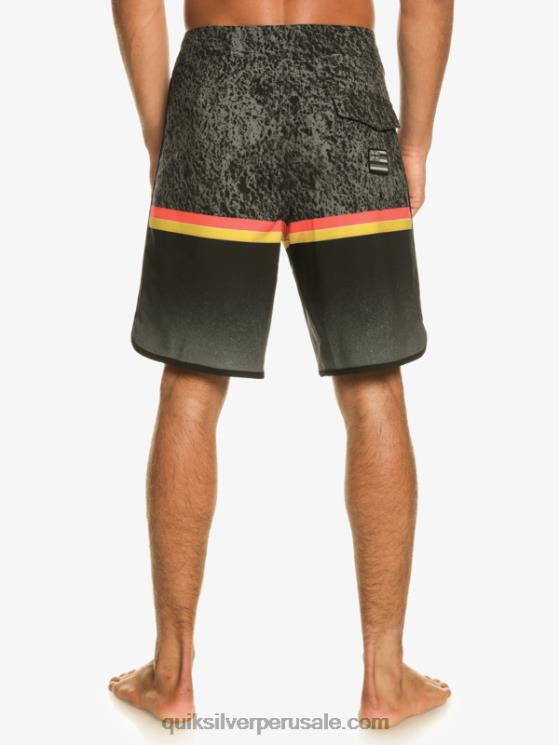 Quiksilver N8LNT1395 hombres negro shorts de playa surfsilk division scallop 19