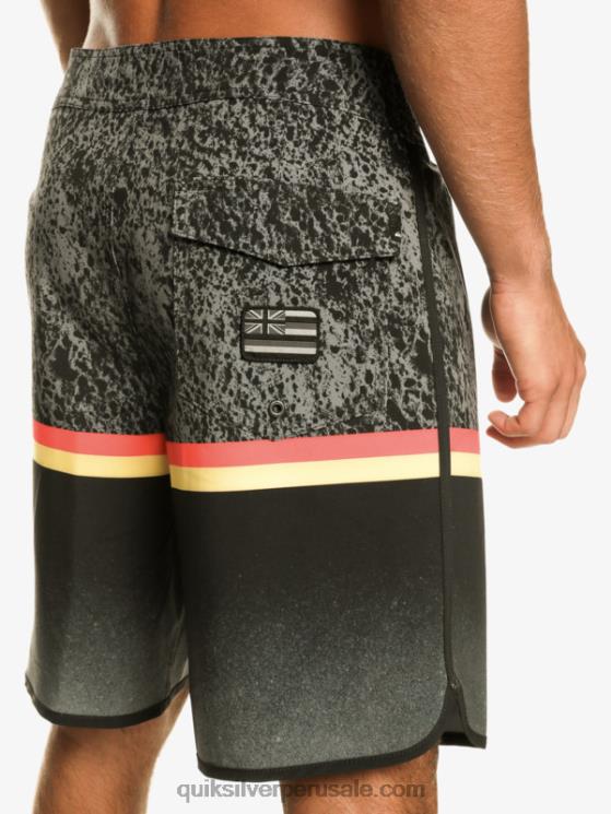 Quiksilver N8LNT1395 hombres negro shorts de playa surfsilk division scallop 19