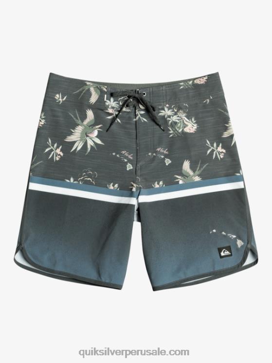 Quiksilver N8LNT1397 hombres mar de bering shorts de playa surfsilk division scallop 19