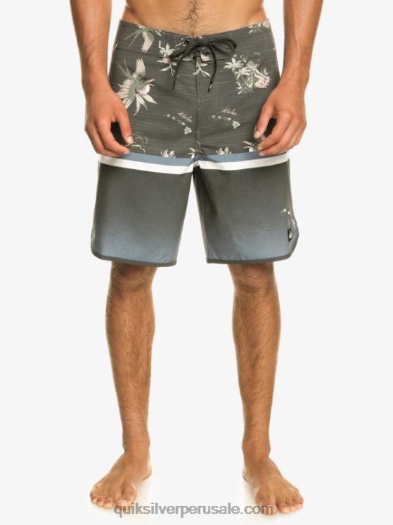 Quiksilver N8LNT1397 hombres mar de bering shorts de playa surfsilk division scallop 19