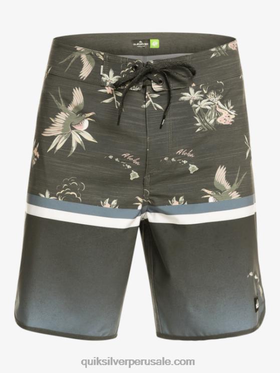 Quiksilver N8LNT1397 hombres mar de bering shorts de playa surfsilk division scallop 19