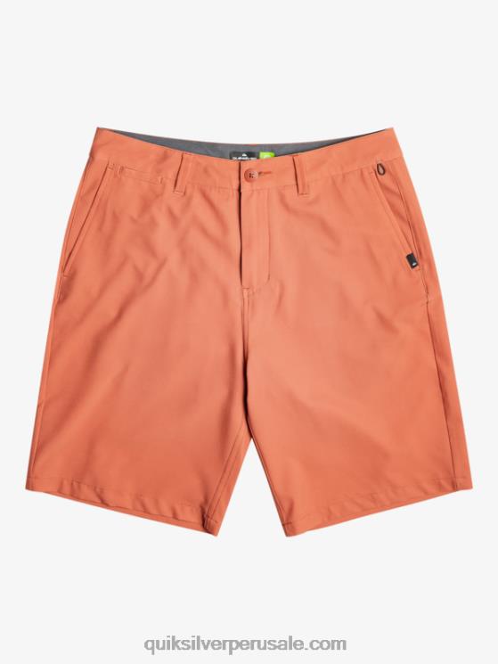Quiksilver N8LNT139 hombres arcilla cocida pantalones cortos híbridos Ocean Union Amphibian 20