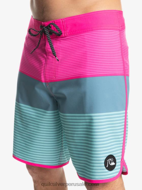 Quiksilver N8LNT1401 hombres brillo rosa bañador surfsilk tijuana 19