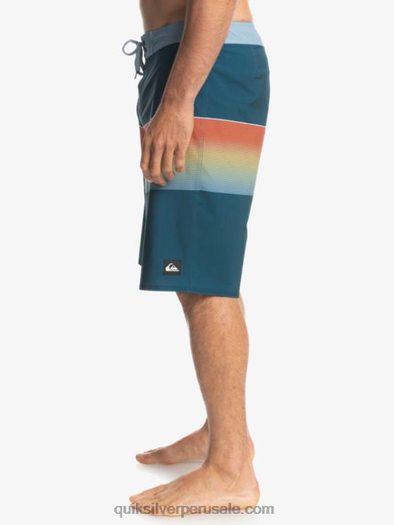 Quiksilver N8LNT1411 hombres mayólica azul shorts de playa surfsilk slab 21