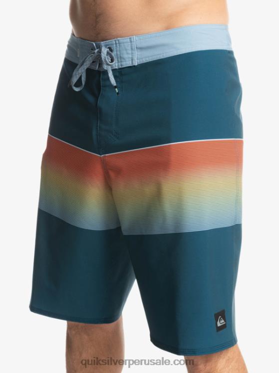Quiksilver N8LNT1411 hombres mayólica azul shorts de playa surfsilk slab 21